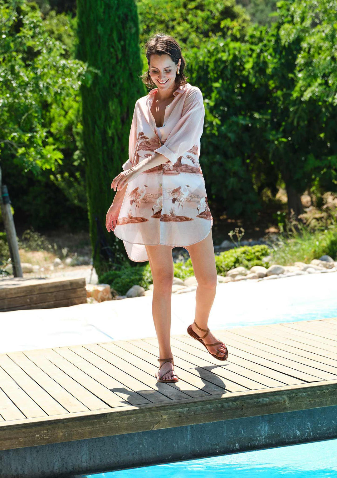 Mirage Shirt Dress - Pink