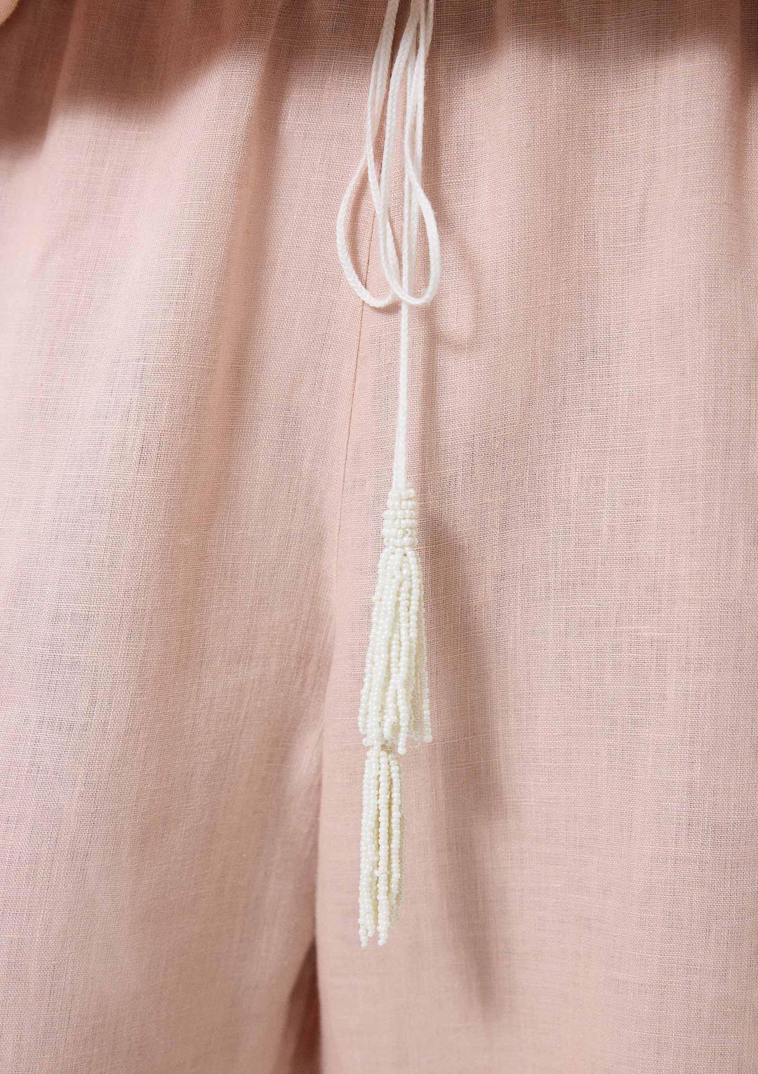 Bloom Embroidered Pants - Pink