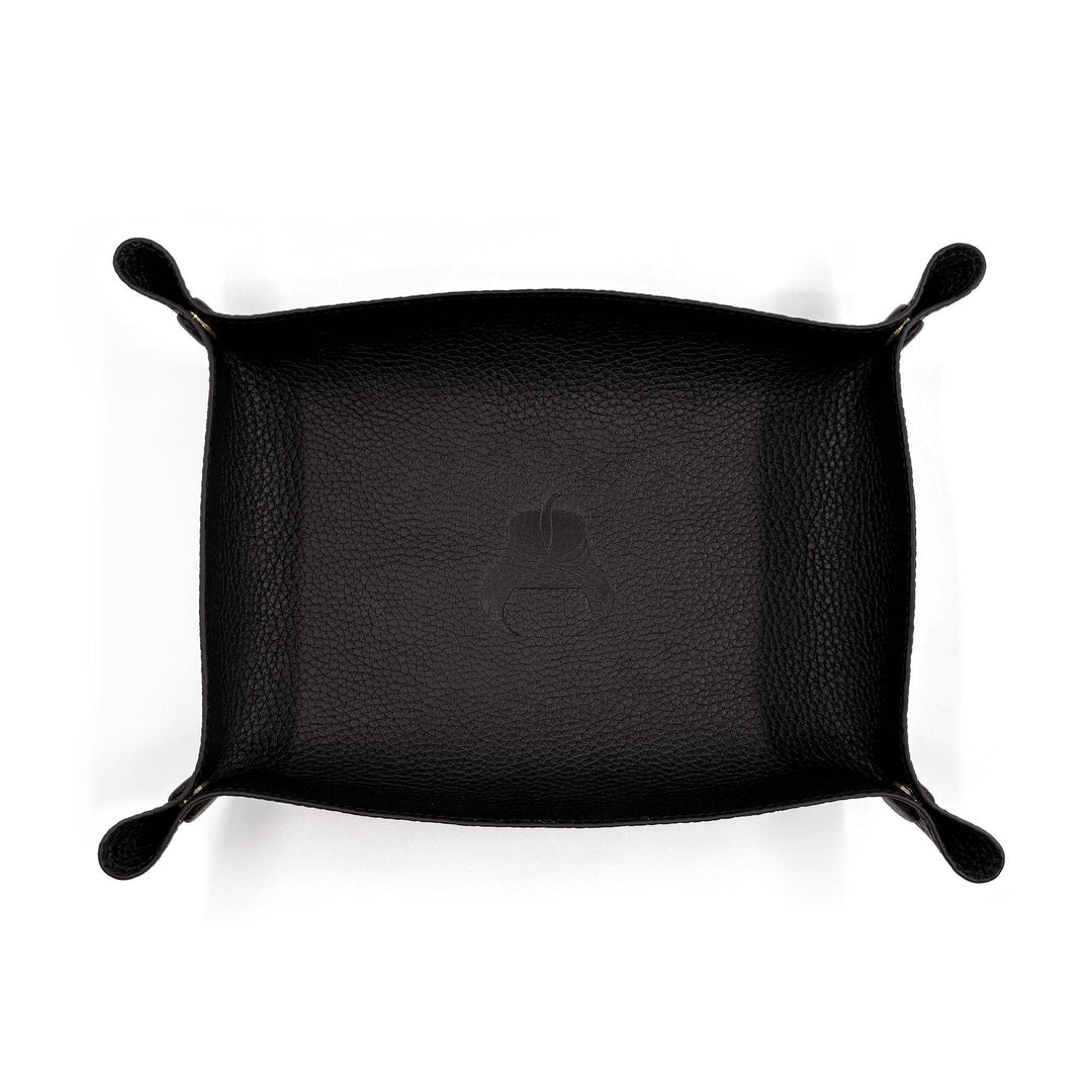 Leather Wallet Tray - Black