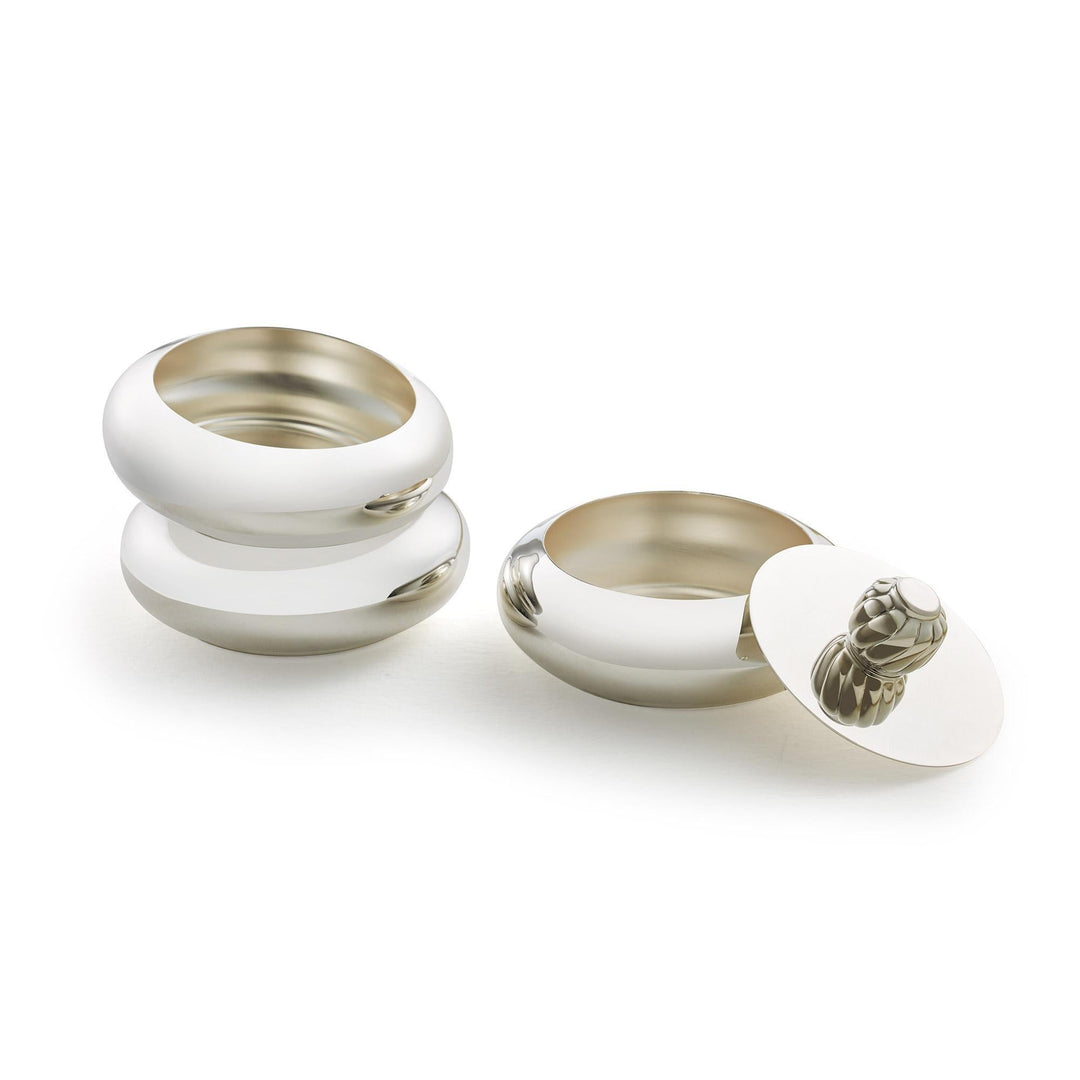 Silver 3 Piece Decorative Bowl Set - Large
