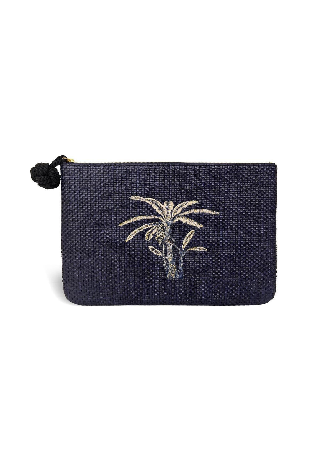 Banana Tree Raffia Clutch