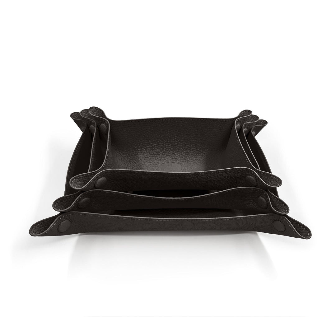Leather Wallet Tray - Black