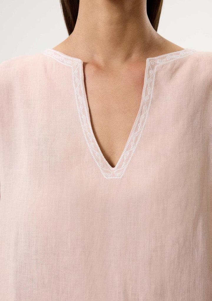 Bloom Embroidered Blouse - Pink