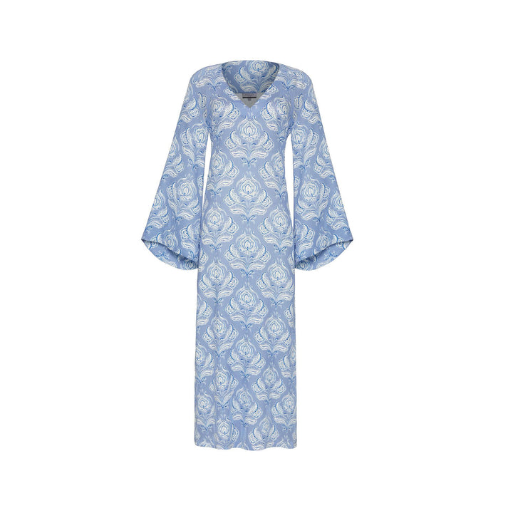 Lotus Long Kaftan - Blue