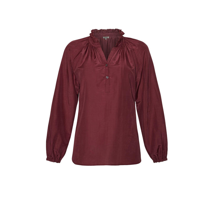 Azalea Blouse - Burgundy
