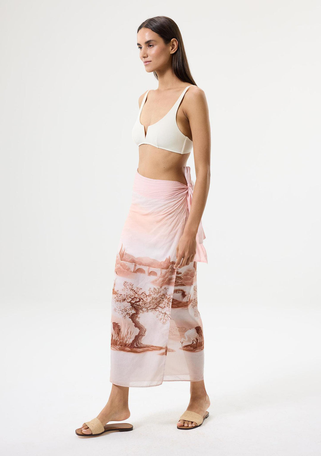 Mirage Long Pareo - Pink