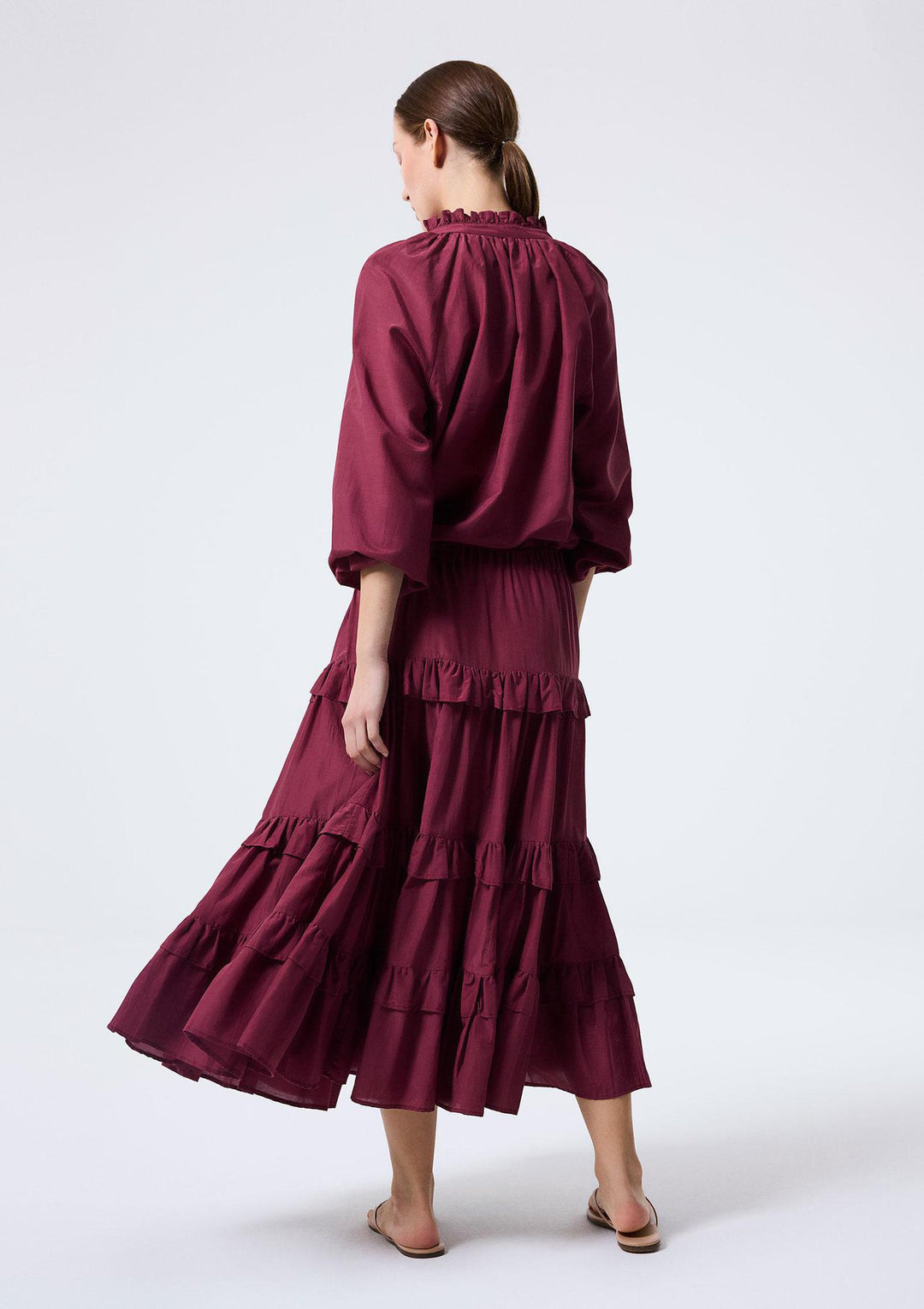 Azalea Blouse - Burgundy
