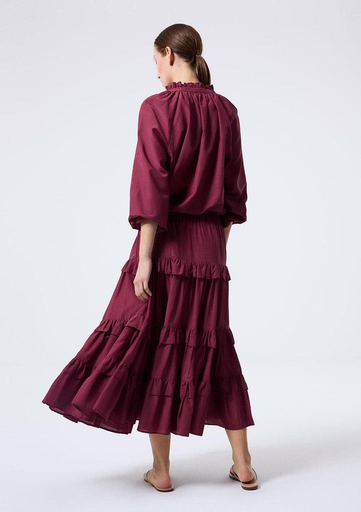 Azalea Blouse - Burgundy