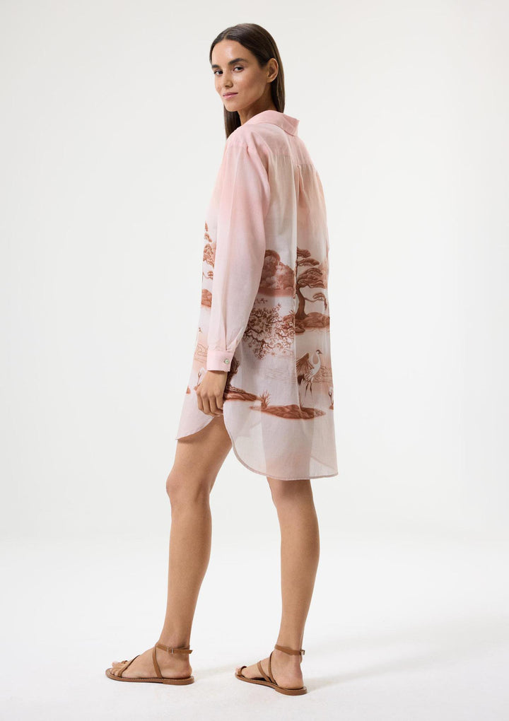 Mirage Shirt Dress - Pink