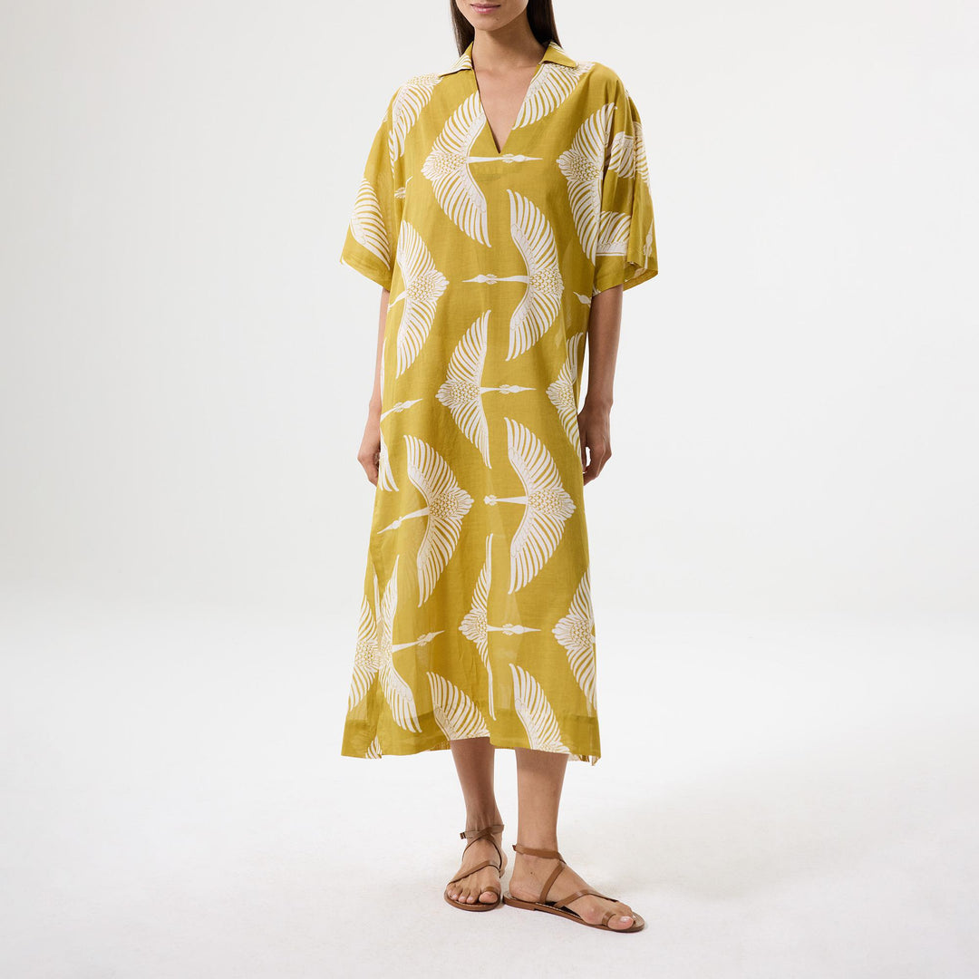 Wings Midi Kaftan - Green