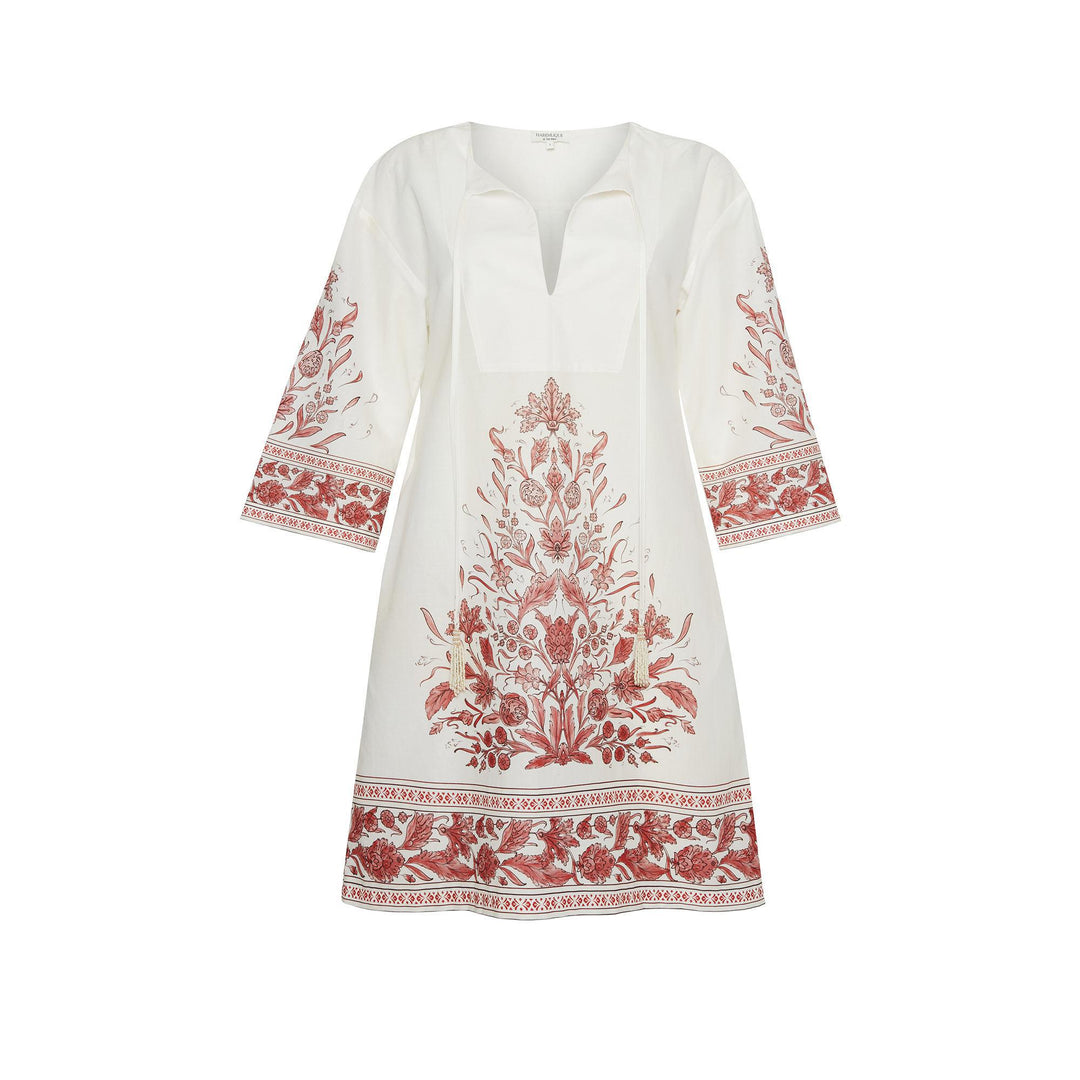 Nergis Short Tunic - Red