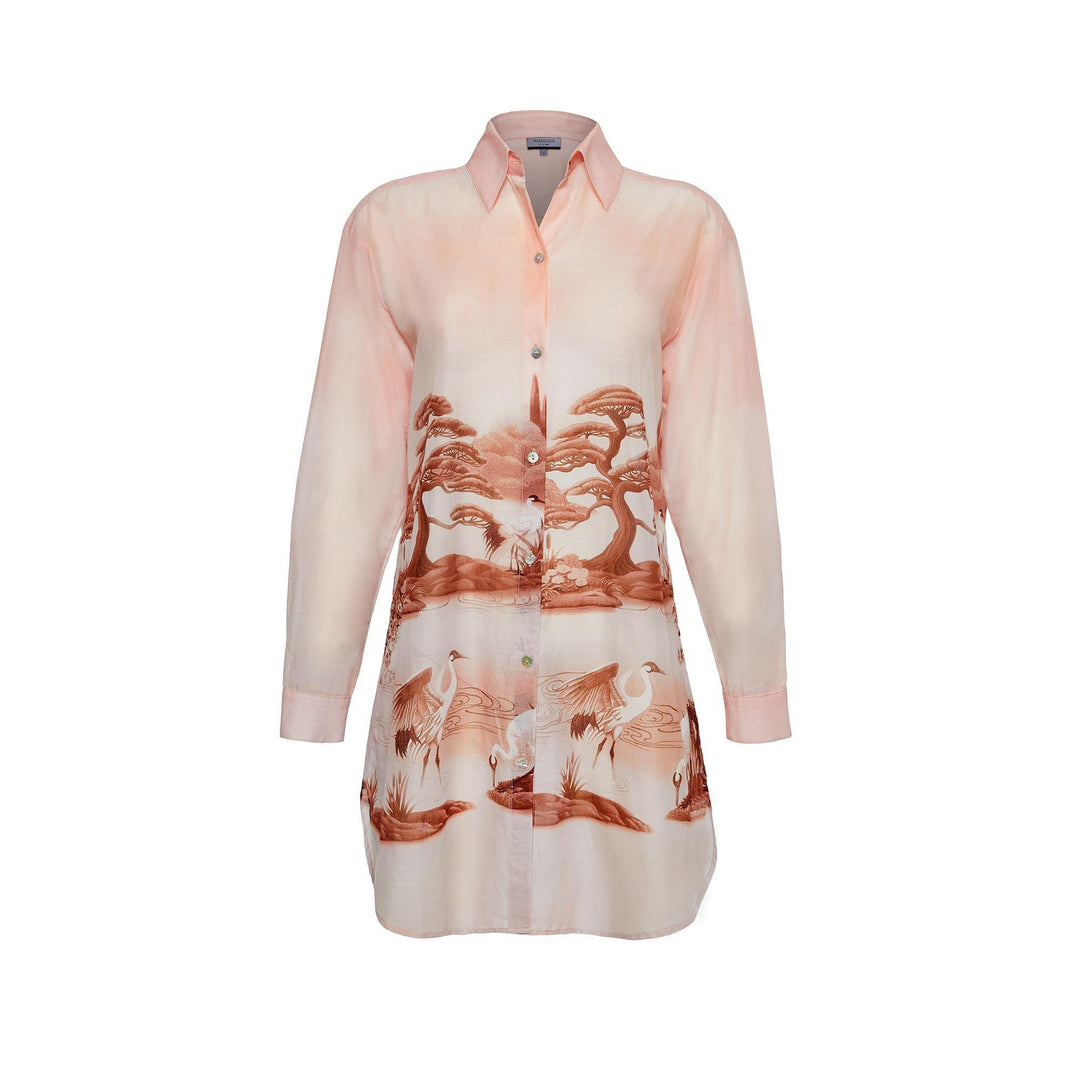 Mirage Shirt Dress - Pink