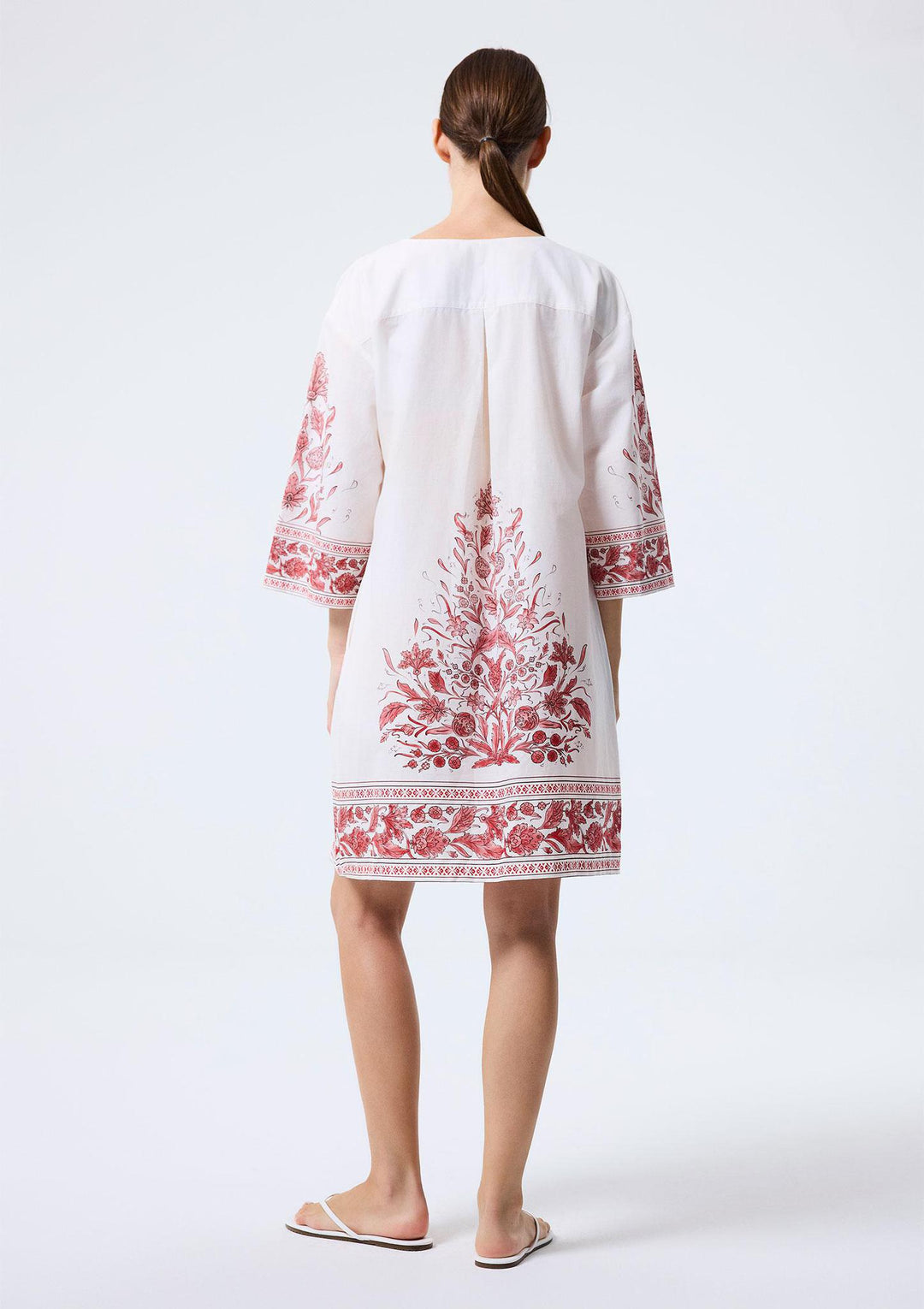 Nergis Short Tunic - Red