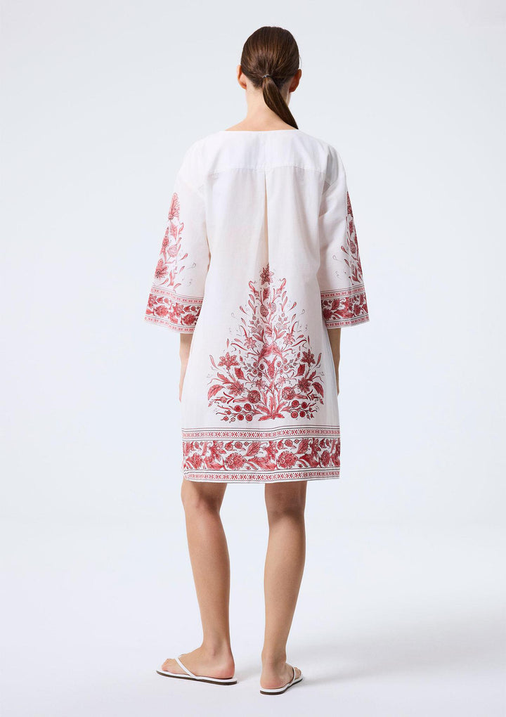 Nergis Short Tunic - Red