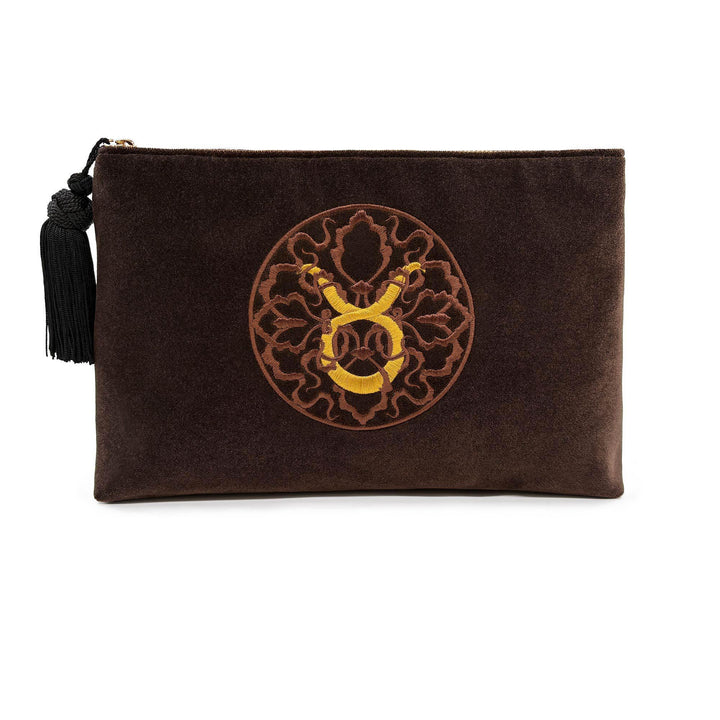 Zodiac Clutch - Brown