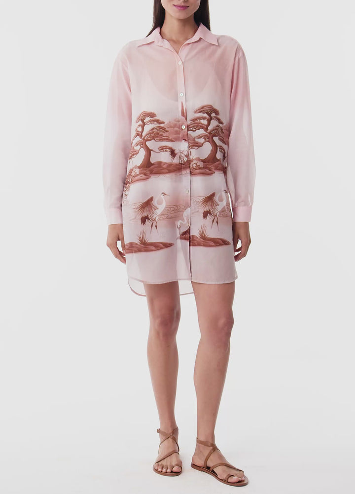 Mirage Shirt Dress - Pink