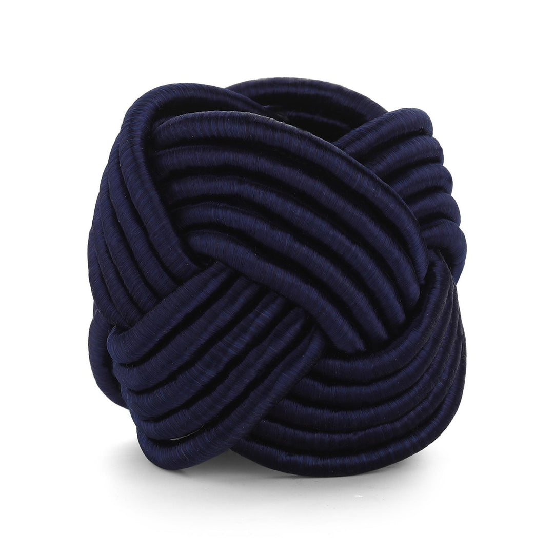 Twisted Knot Napkin Ring Navy