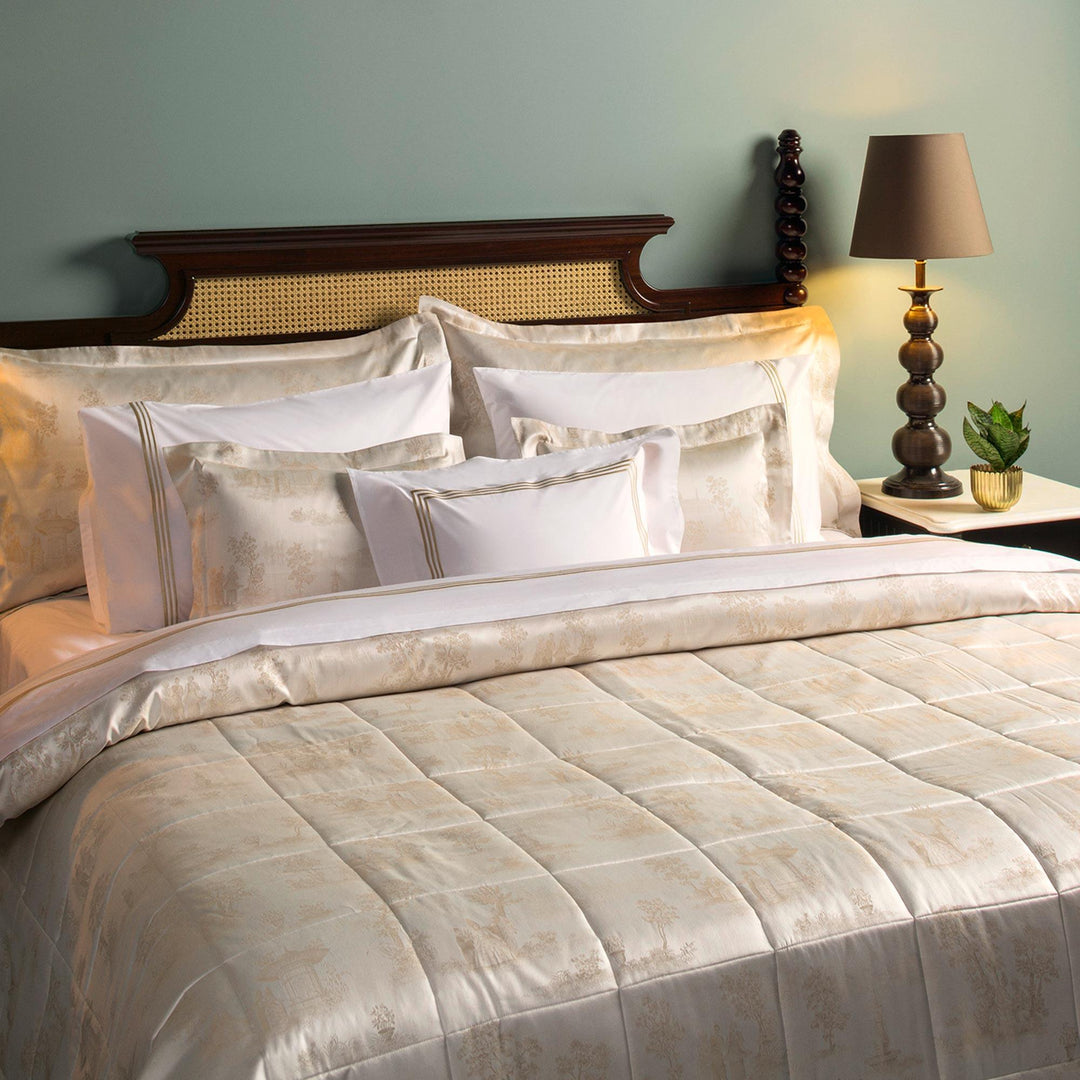 Hasbahce Jacquard Pillowcase Beige set 2