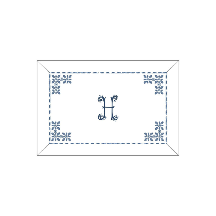 Seferî Flower Garden Boudoir Sham - Blue