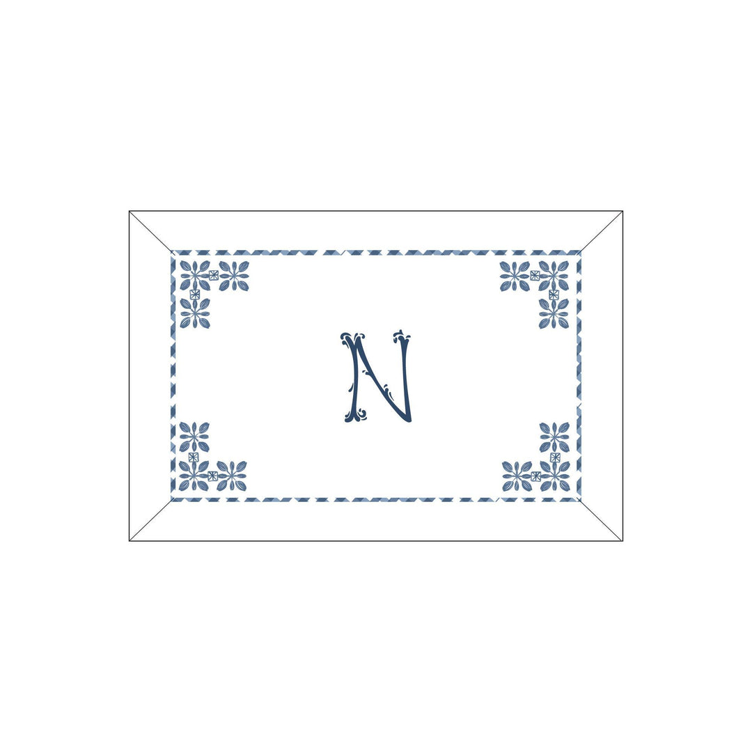 Seferî Flower Garden Boudoir Sham - Blue