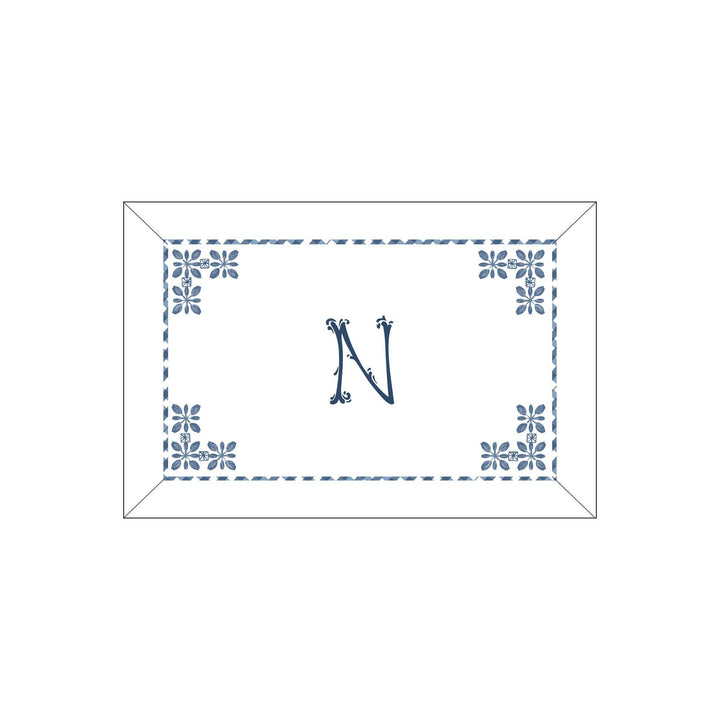 Seferî Flower Garden Boudoir Sham - Blue