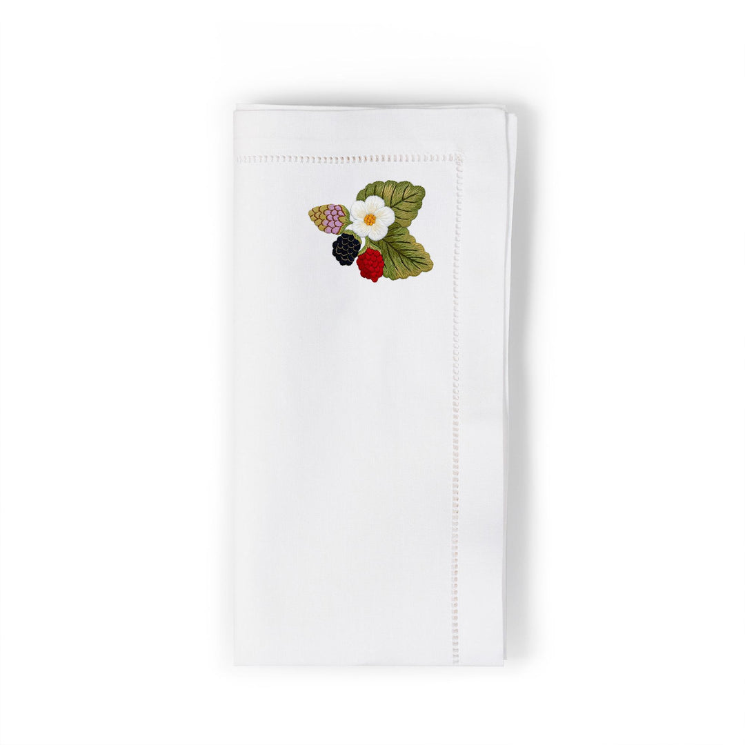 Seferî Embroidered Napkin - Berries - Set of 4