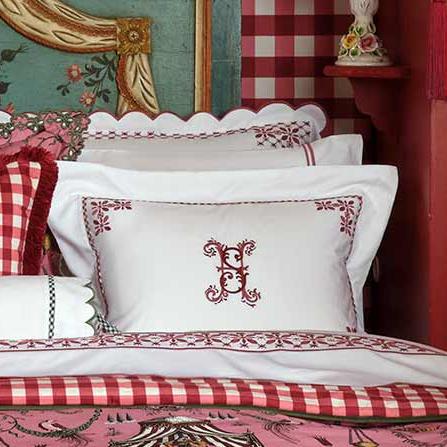 Seferî Flower Garden Boudoir Sham - Pink