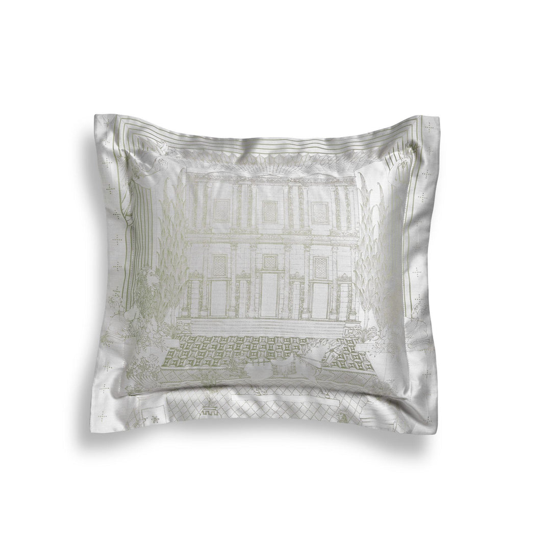 Ephesus Jacquard Decorative Cushion Cover- Celadon