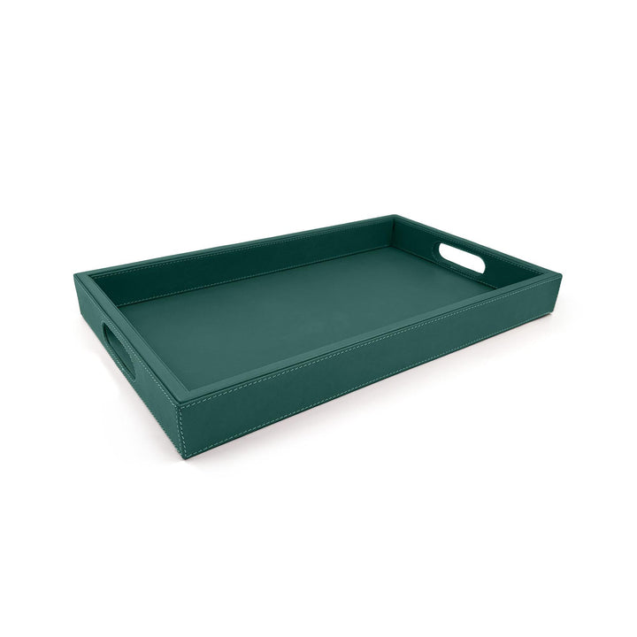Leather Tray - Green