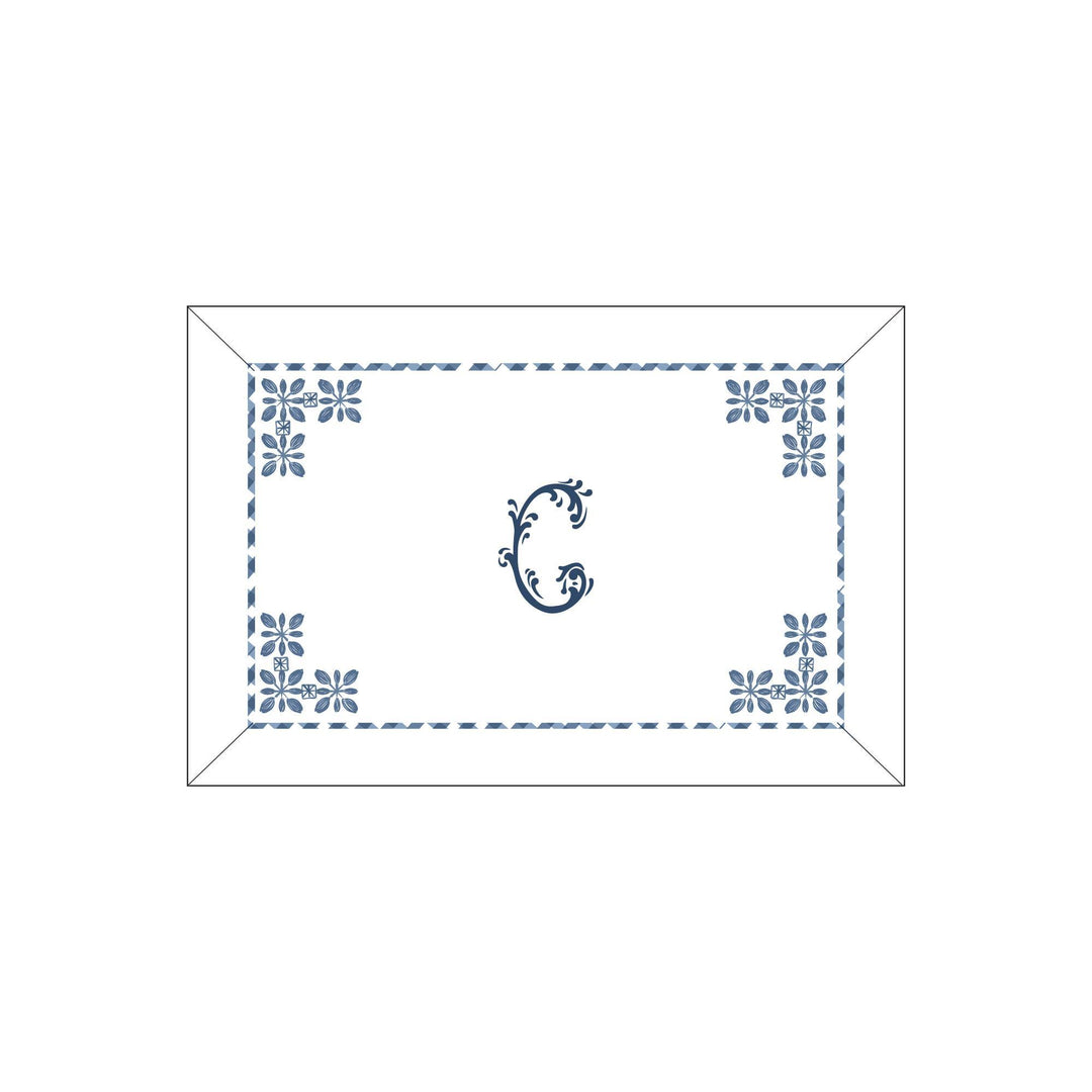 Seferî Flower Garden Boudoir Sham - Blue