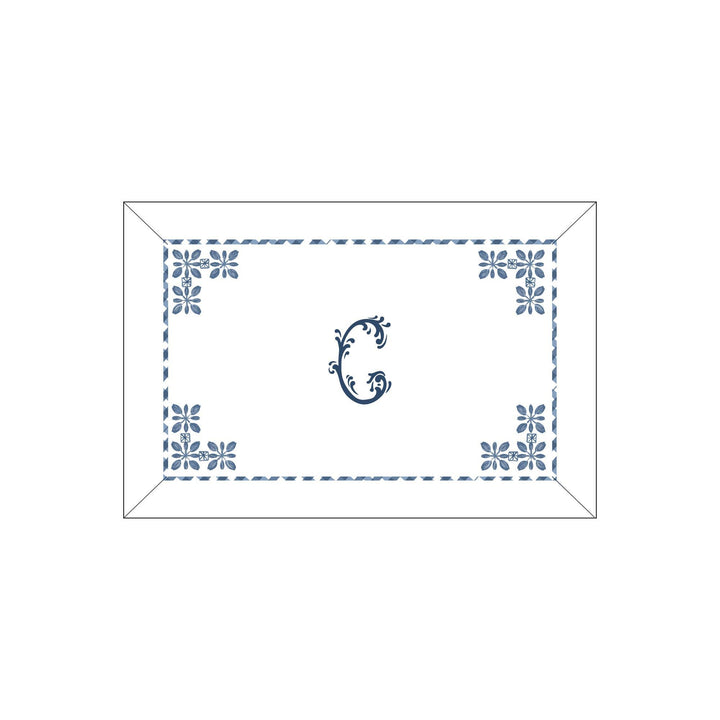 Seferî Flower Garden Boudoir Sham - Blue