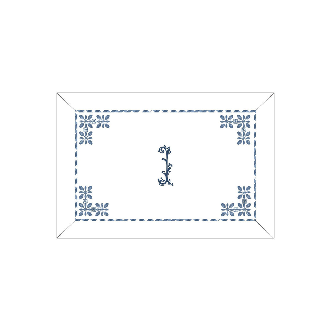 Seferî Flower Garden Boudoir Sham - Blue