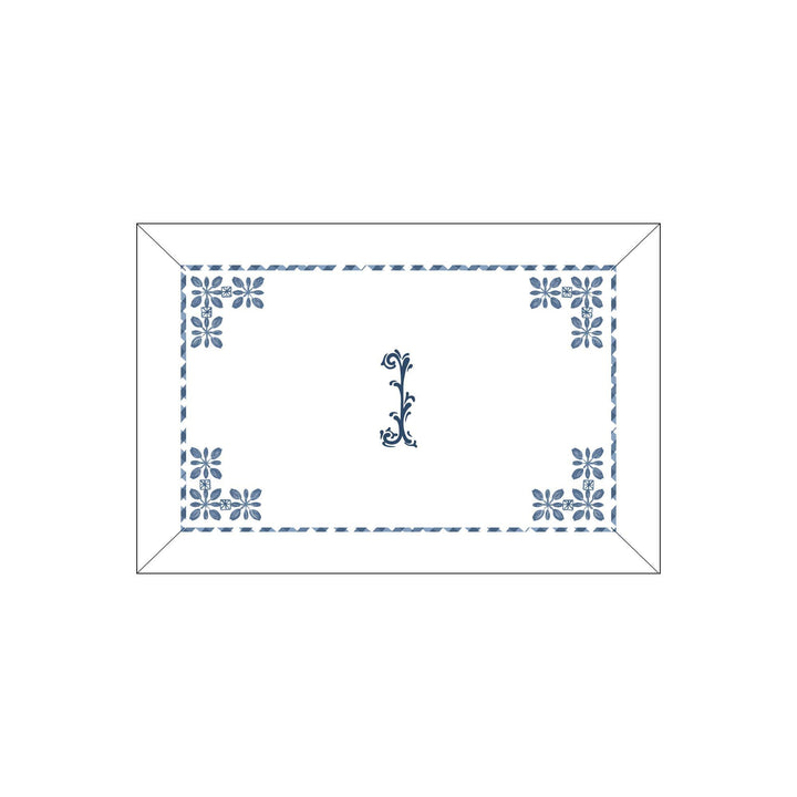 Seferî Flower Garden Boudoir Sham - Blue