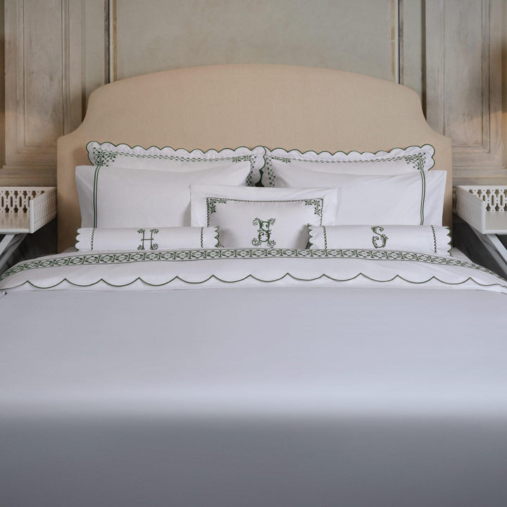 Seferî Flower Garden Boudoir Sham - Green