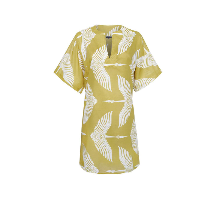 Wings Short Kaftan - Green