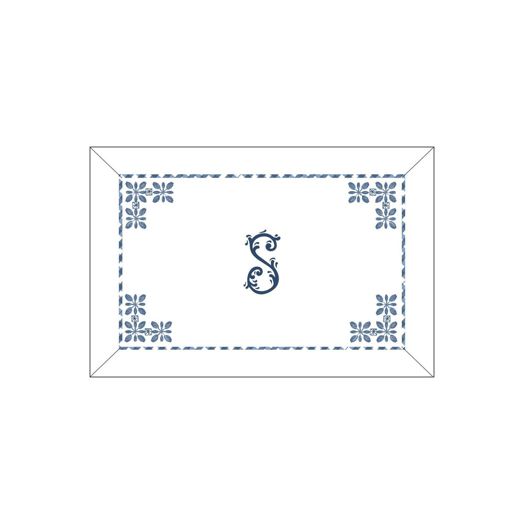 Seferî Flower Garden Boudoir Sham - Blue