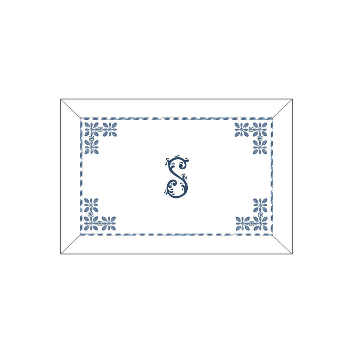Seferî Flower Garden Boudoir Sham - Blue
