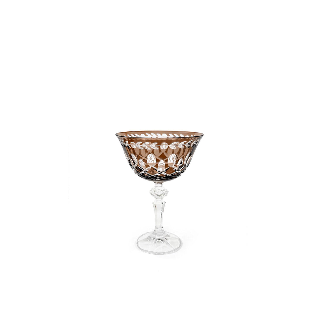 Seferî Amber Champagne Glass - Set of 6