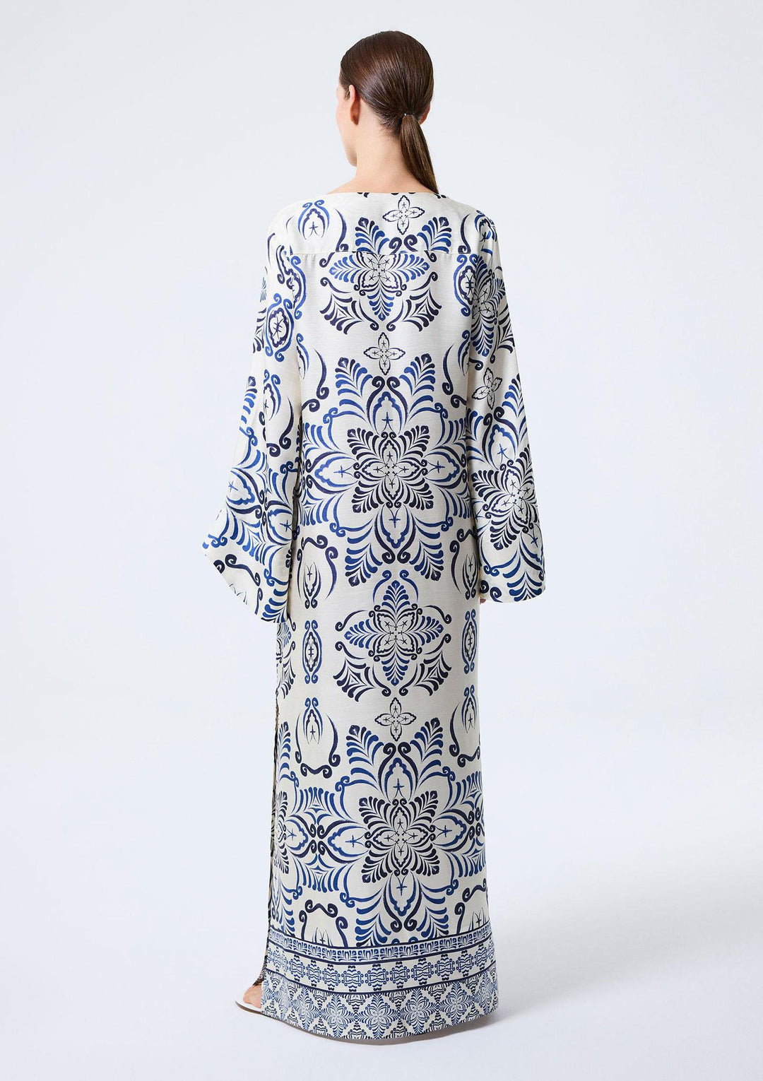 Bergamot Long Kaftan - Dark Blue