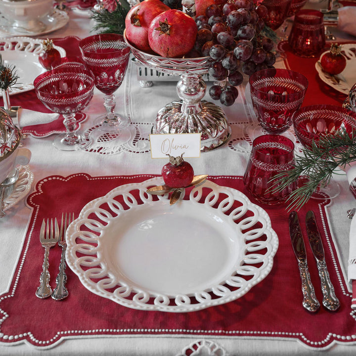 Seferî Ruby Water Glass - Set Of 6