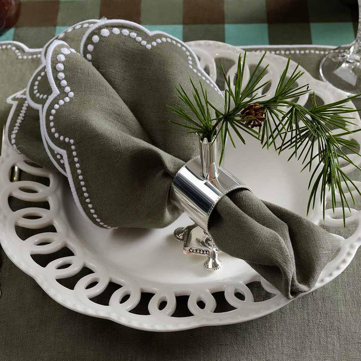 Seferî Fleur Napkin Ring - Set of 2