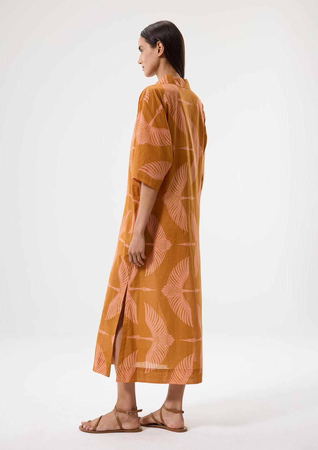 Wings Midi Kaftan - Cinnamon