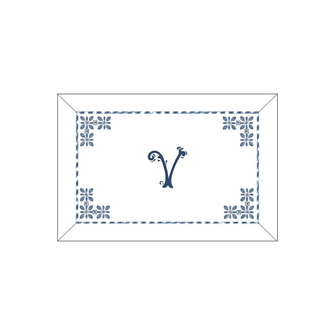 Seferî Flower Garden Boudoir Sham - Blue