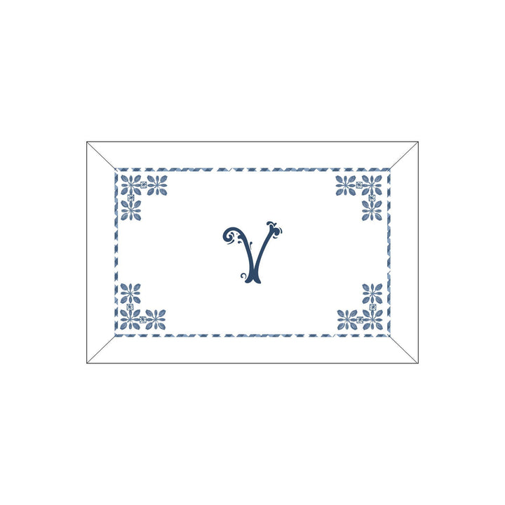 Seferî Flower Garden Boudoir Sham - Blue