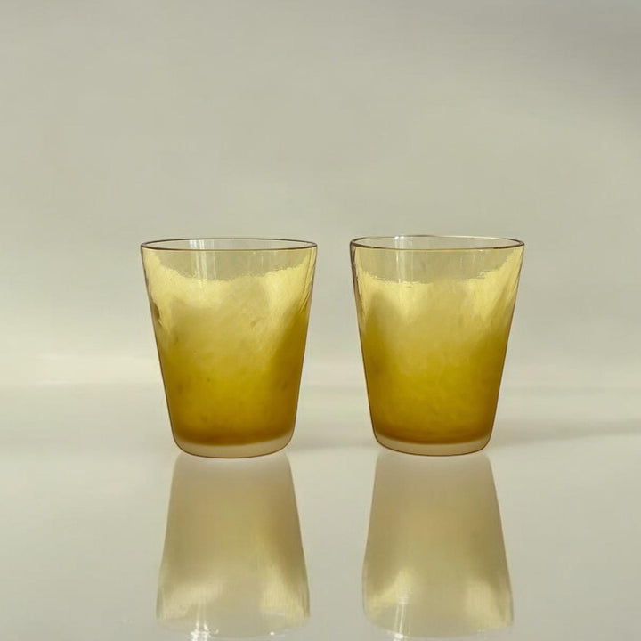 Shot Glass Duo Amber - Set Of 2