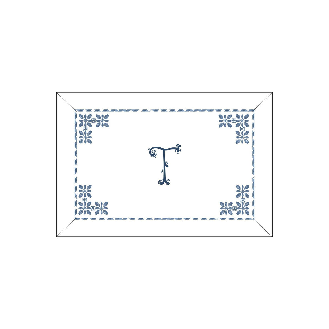 Seferî Flower Garden Boudoir Sham - Blue