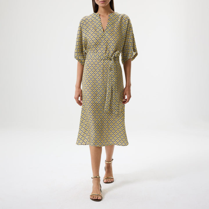 Lotus Garden Midi Dress - Green