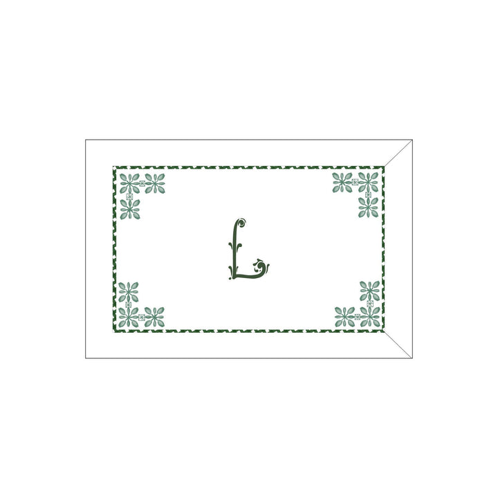 Seferî Flower Garden Boudoir Sham - Green