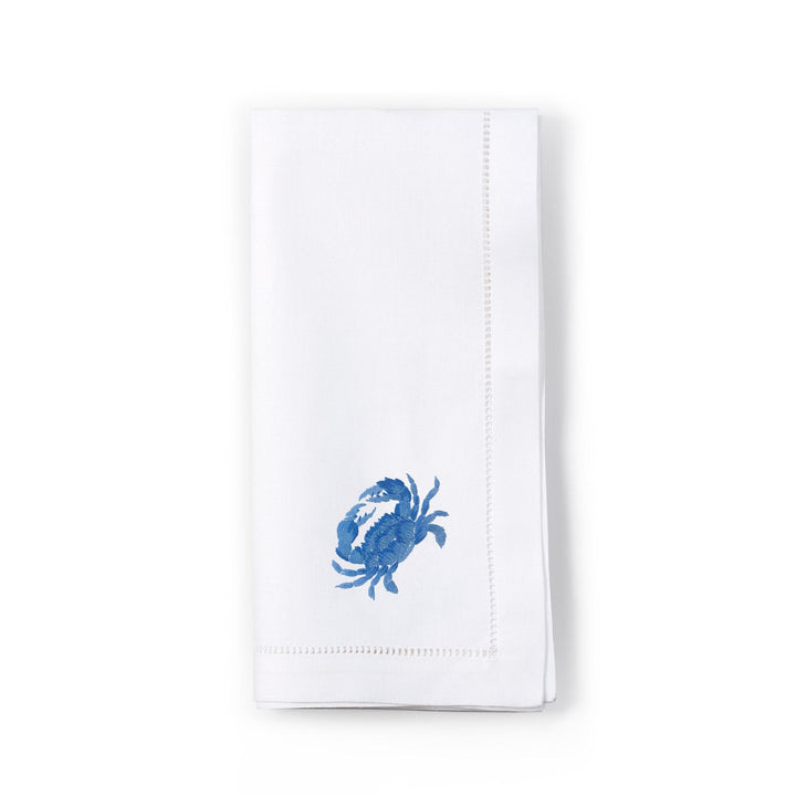 Crab Embroidered Napkin