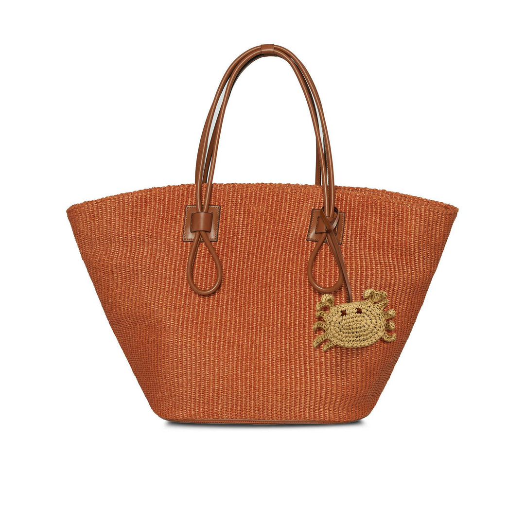 Crab Raffia Charm - Beige